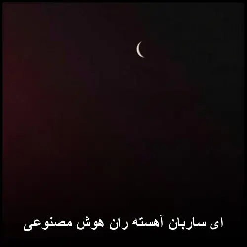 آهسته ران هوش مصنوعی - ای ساربان