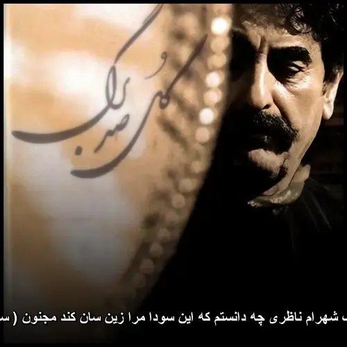 چه دانستم که این سودا مرا زین سان کند مجنون ( ساز و آواز ) - شهرام ناظری